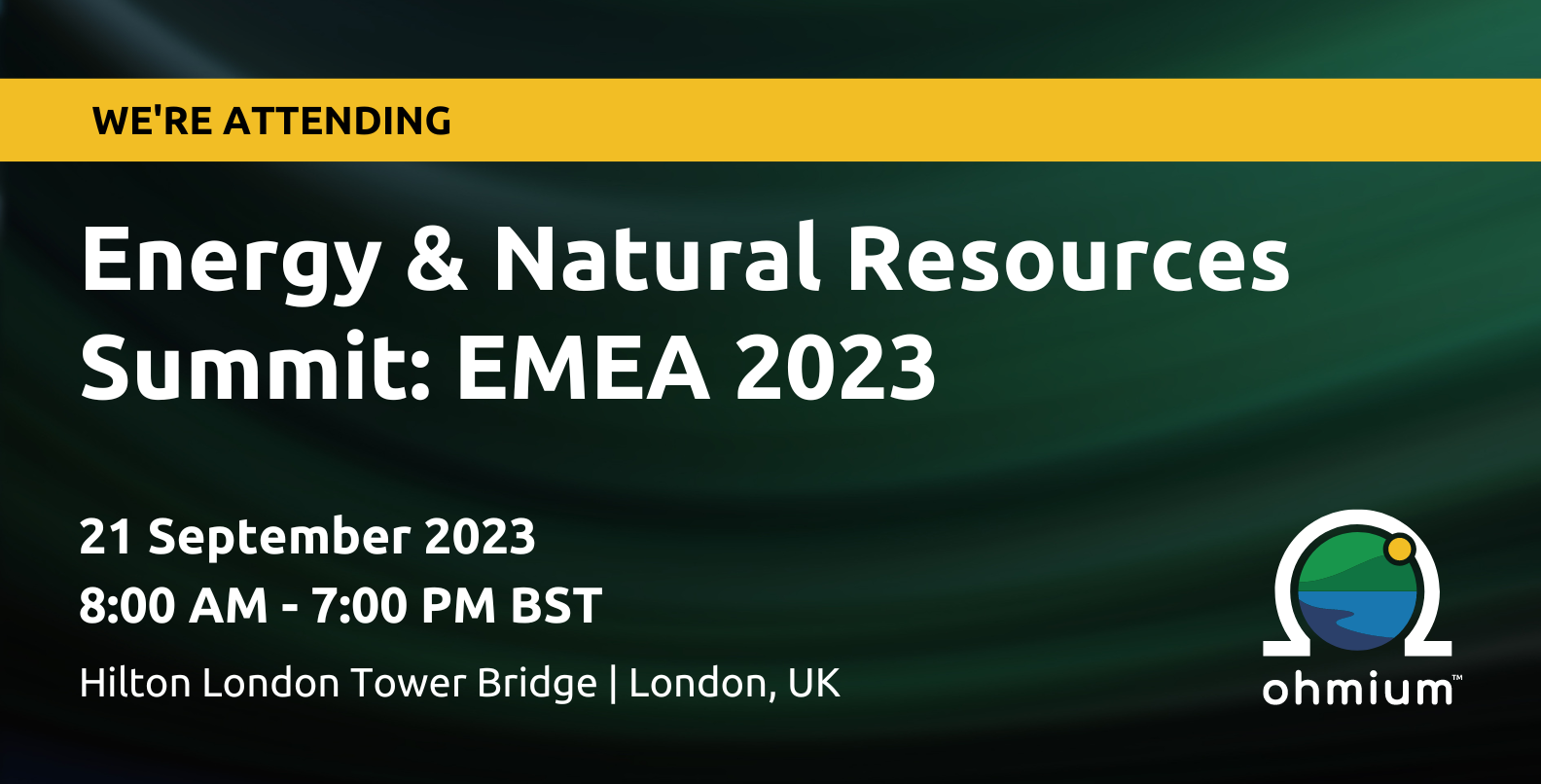 Energy & Natural Resources Summit EMEA 2023 Ohmium